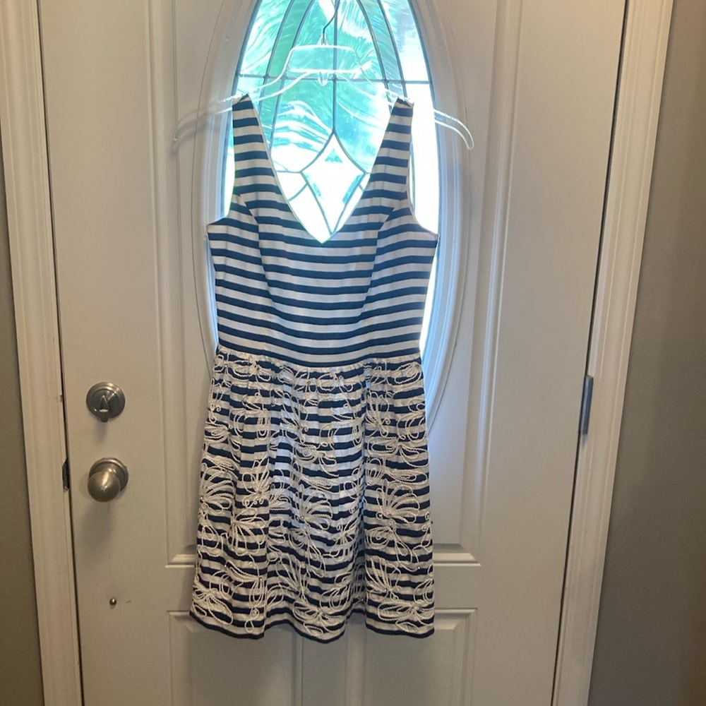 Lilly Pulitzer Blue and White Striped Dress 👗